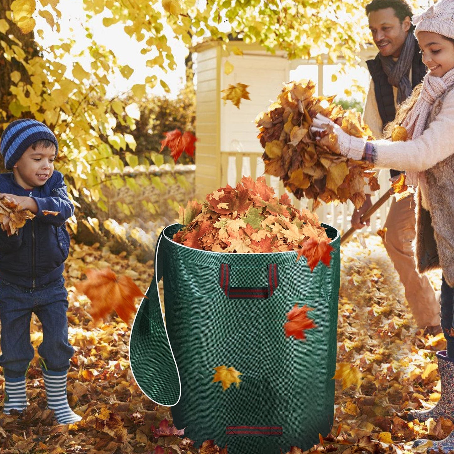 Gartenabfallsack Gartensack 272L mit Deckel | Karnz