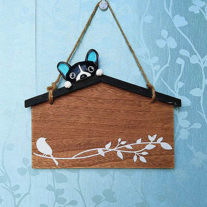 Dekoratives Hundethema Wandhängeschild