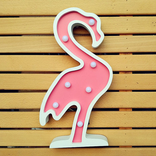 Flamingo-förmige dekorative Wandkunst