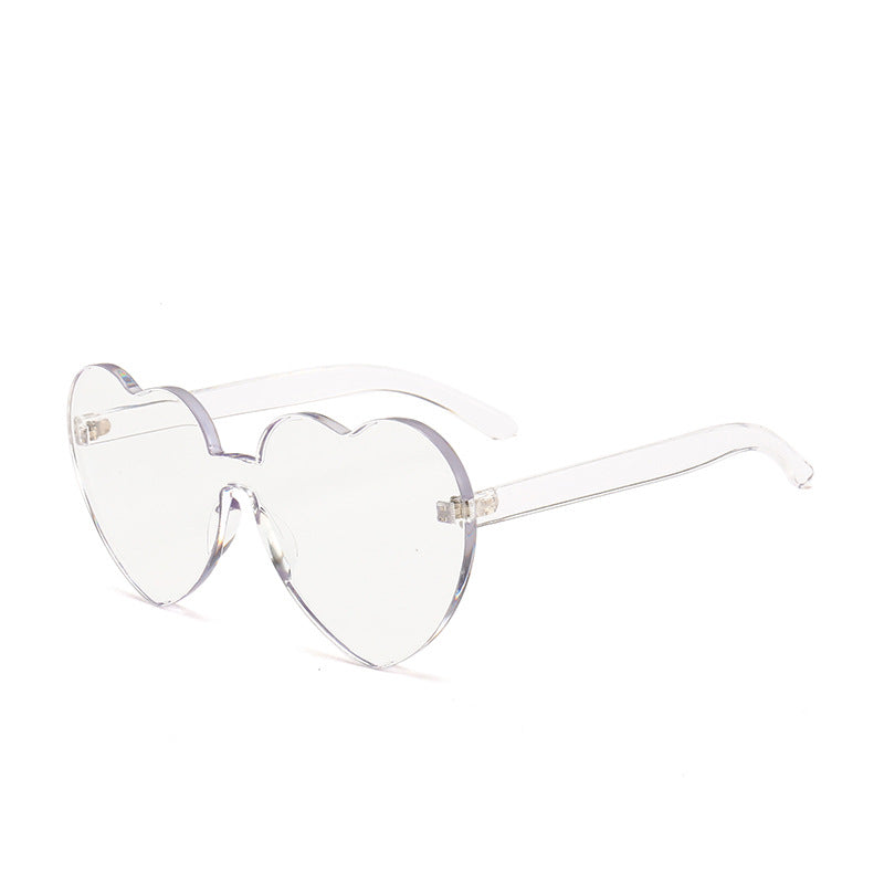 Damen Herzförmige Sonnenbrille mit stylishem Kunststoffrahmen Karnz