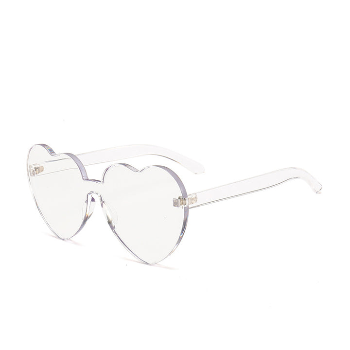 Damen Herzförmige Sonnenbrille mit stylishem Kunststoffrahmen Karnz
