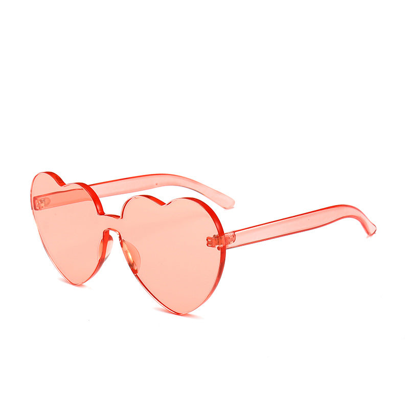 Damen Herzförmige Sonnenbrille mit stylishem Kunststoffrahmen Karnz