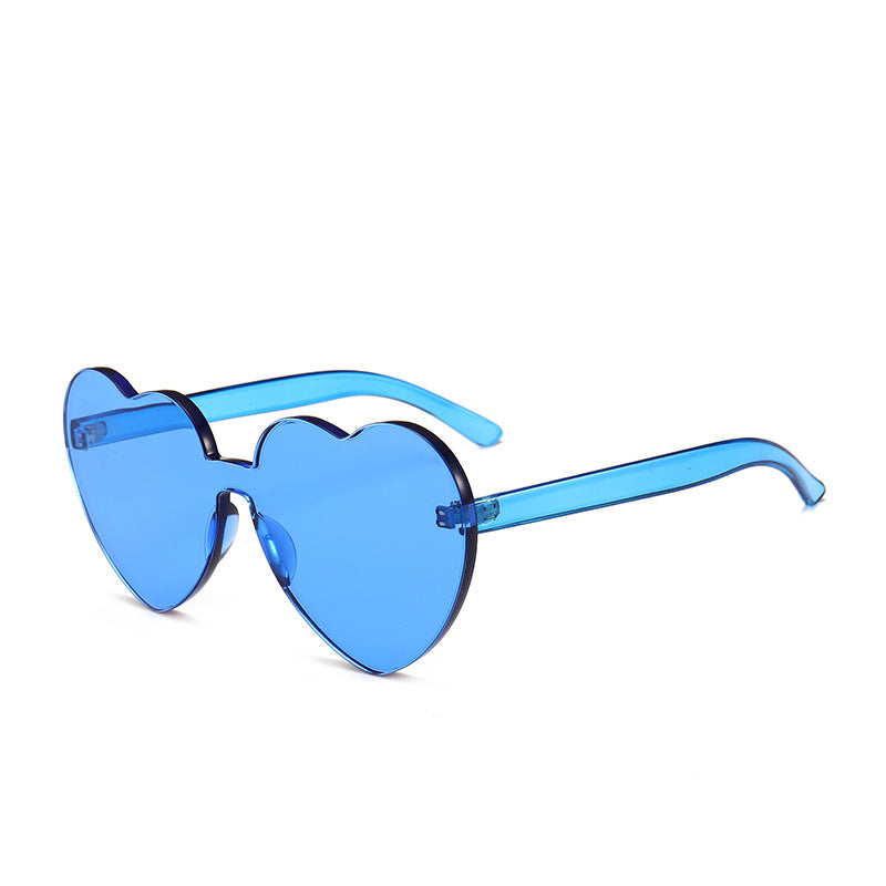 Damen Herzförmige Sonnenbrille mit stylishem Kunststoffrahmen Karnz