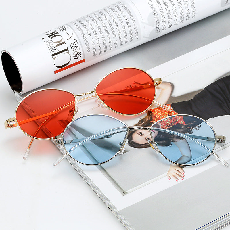 Damen runde Sonnenbrille mit ultraleichtem Rahmen Karnz