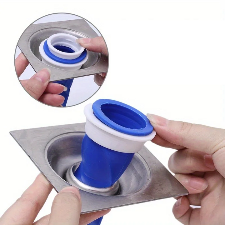 DrainGuard Rückstausicherung Set – 6 Teile Anti-Geruch & Rückfluss Bodenablauf Klappe für Bad, Toilette & Küche Karnz