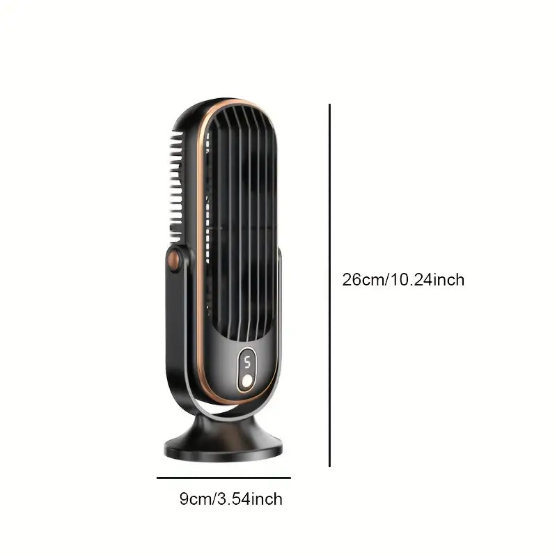 Tragbarer Mini-Luftkühler mit USB-Ladung – 5 Geschwindigkeiten & 720° Drehung | Karnz
