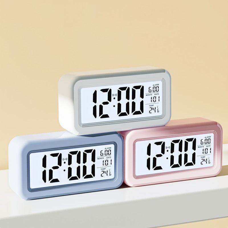 Sandsberg | Schlanker Digitaler Wecker | LCD-Anzeige mit Schlummerfunktion | Mehrere Farben