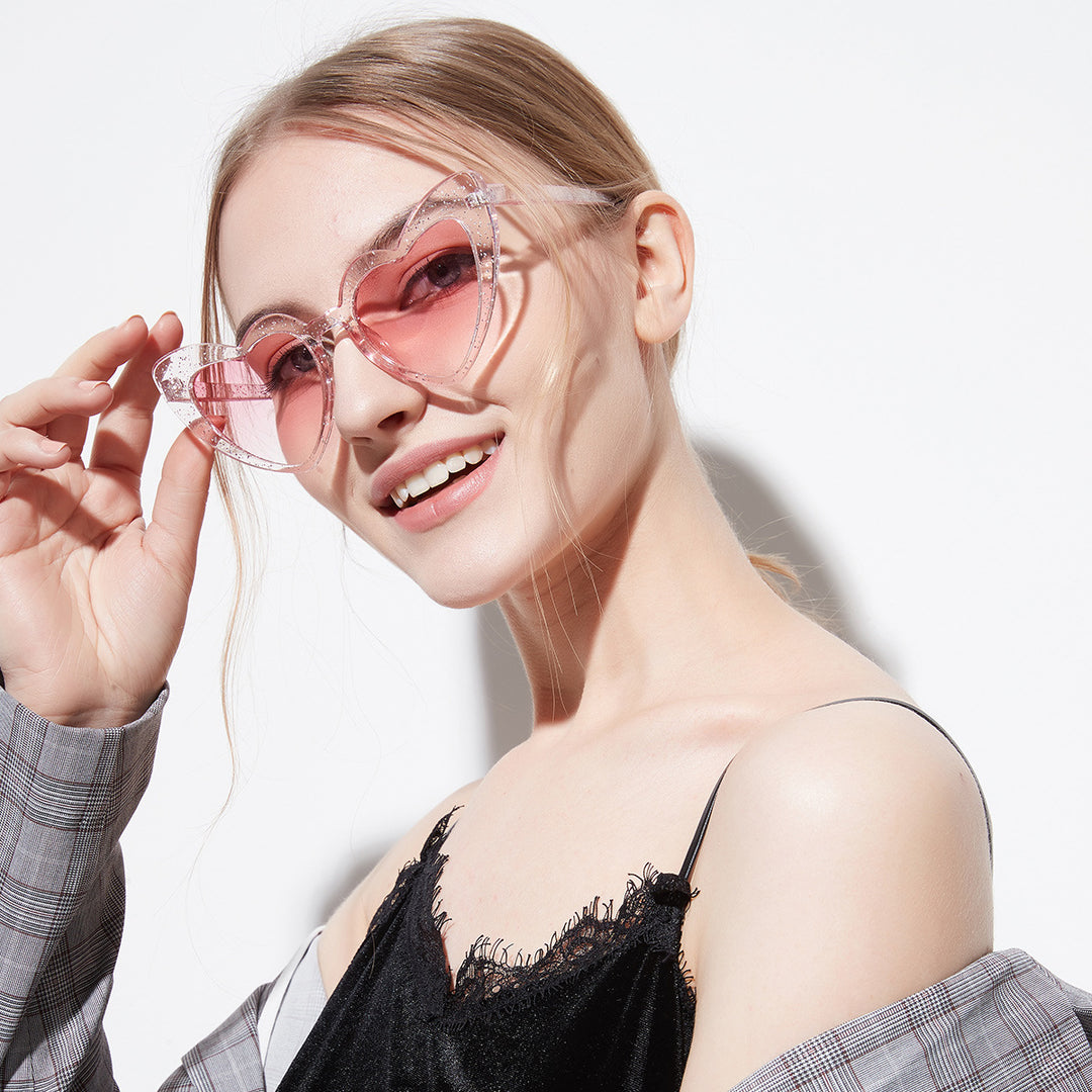 Damen Herzförmige Sonnenbrille Karnz