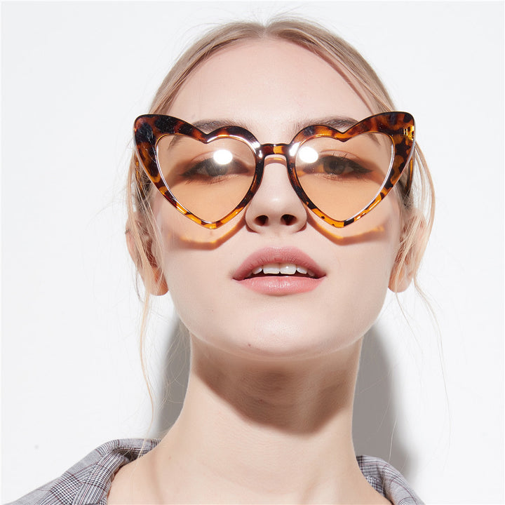 Damen Herzförmige Sonnenbrille Karnz