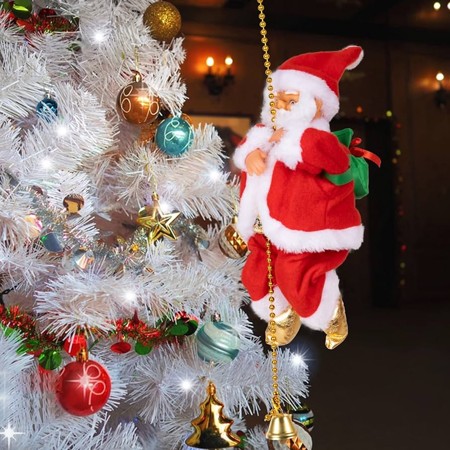 Kletternder Weihnachtsmann