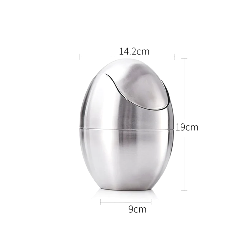 LuxBin Mini-Mülleimer aus Edelstahl Karnz