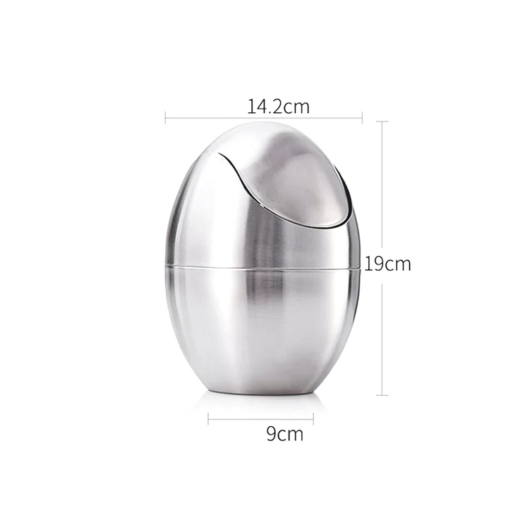 LuxBin Mini-Mülleimer aus Edelstahl Karnz