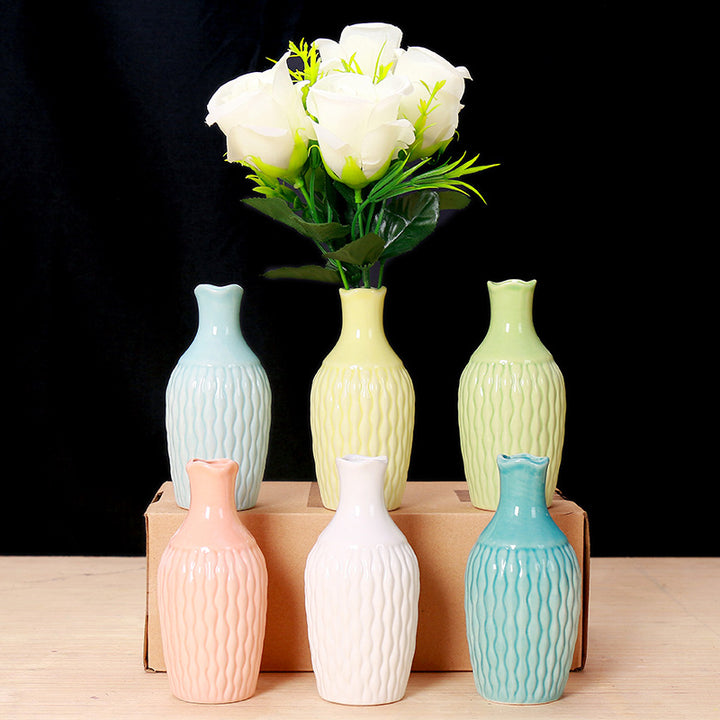 Texturierte Keramik-Blumenvase Karnz 1790310283