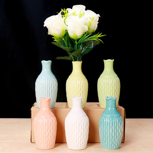 Texturierte Keramik-Blumenvase Karnz 1790310283