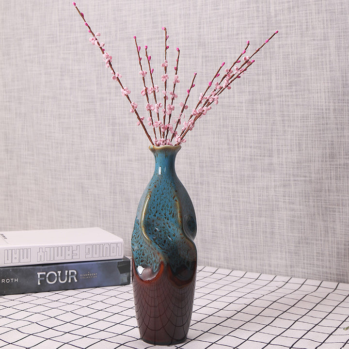 Artisanale Keramische Dekorative Flasche Vase Karnz