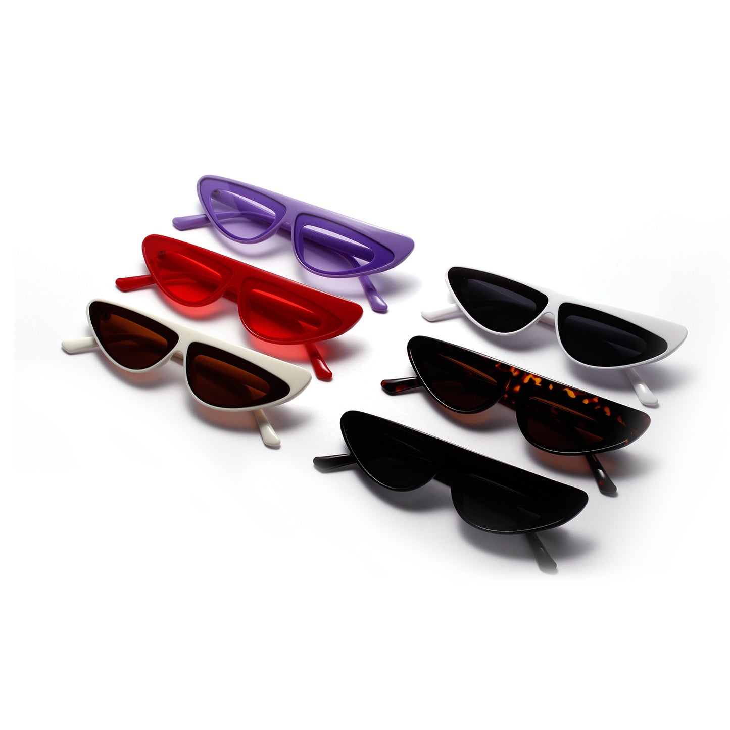 Damen Cat-Eye Sonnenbrille mit angesagtem asymmetrischen Design Karnz