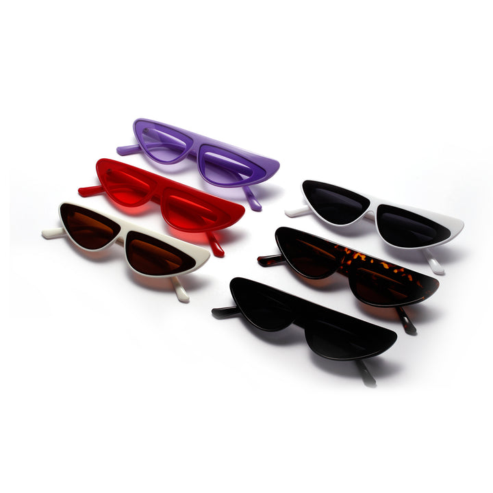 Damen Cat-Eye Sonnenbrille mit angesagtem asymmetrischen Design Karnz