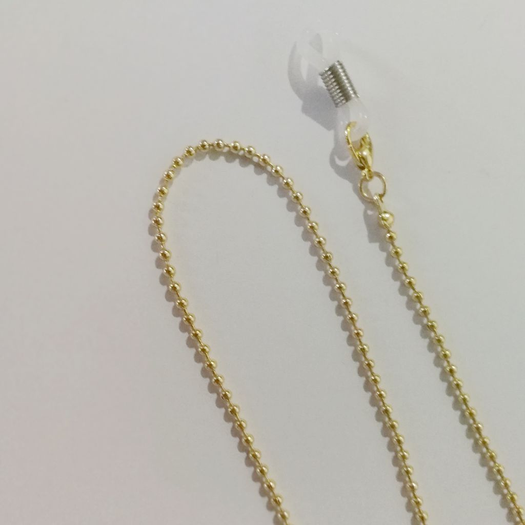 Brillenhalterkette mit Metallkugeln Karnz