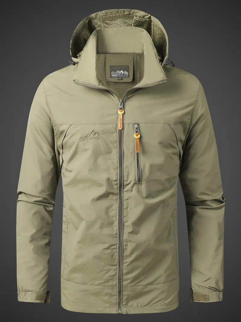 Karnz | Wasser- und Winddichte Herren Outdoor Jacke für alle Aktivitäten