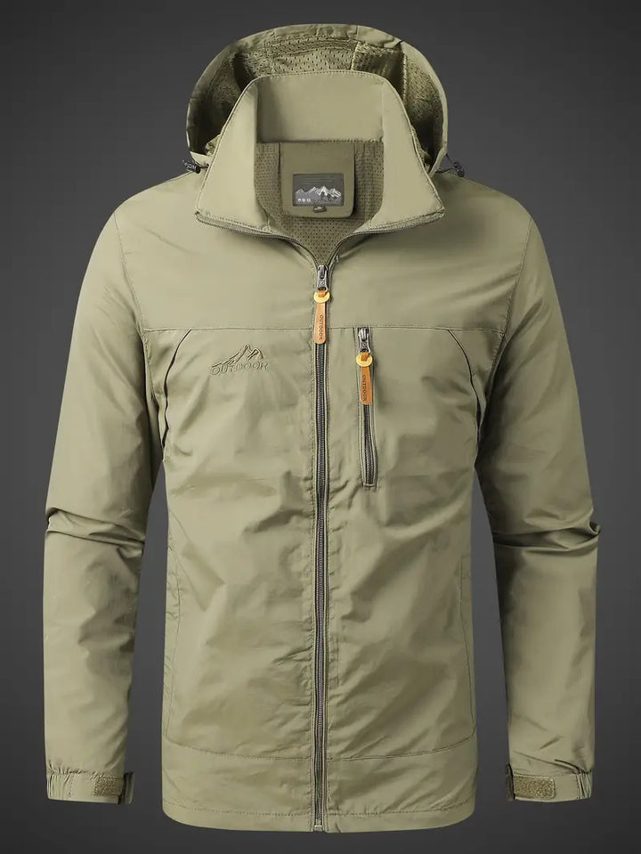 Karnz | Wasser- und Winddichte Herren Outdoor Jacke für alle Aktivitäten