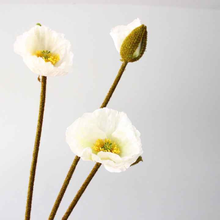 Realistische künstliche Mohnblumenstängel