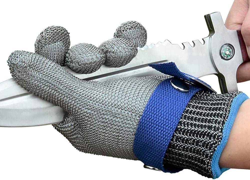 Lebensmittelgeeignetes Edelstahl-Metallgewebe-Handschuh