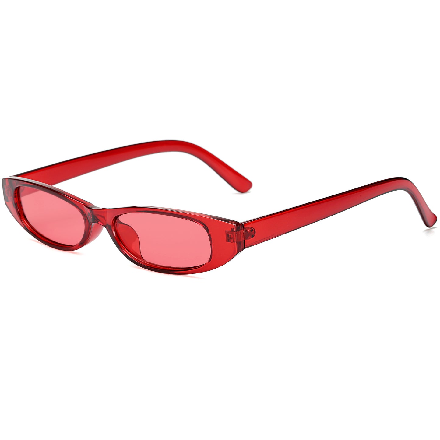Damen schicke Sonnenbrille mit modernem Design und schmalem Rahmen Karnz