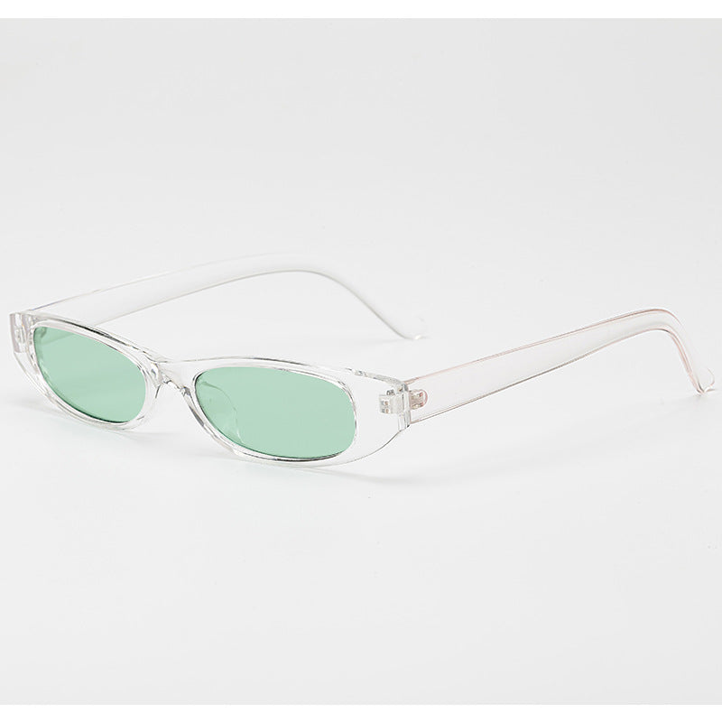 Damen schicke Sonnenbrille mit modernem Design und schmalem Rahmen Karnz