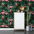Karnz | Vinyl 33' x 20,5" Tropical Niet-gemaakt Flamingo en Botanisch Blad Behang