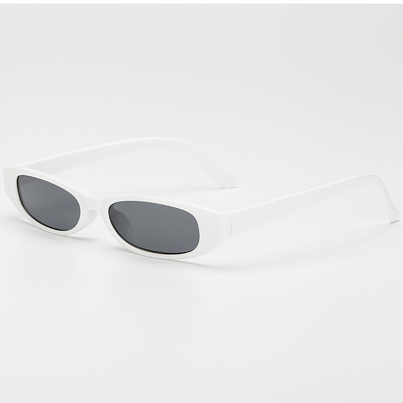 Damen schicke Sonnenbrille mit modernem Design und schmalem Rahmen Karnz