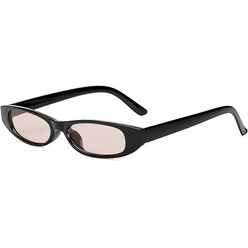 Damen schicke Sonnenbrille mit modernem Design und schmalem Rahmen Karnz
