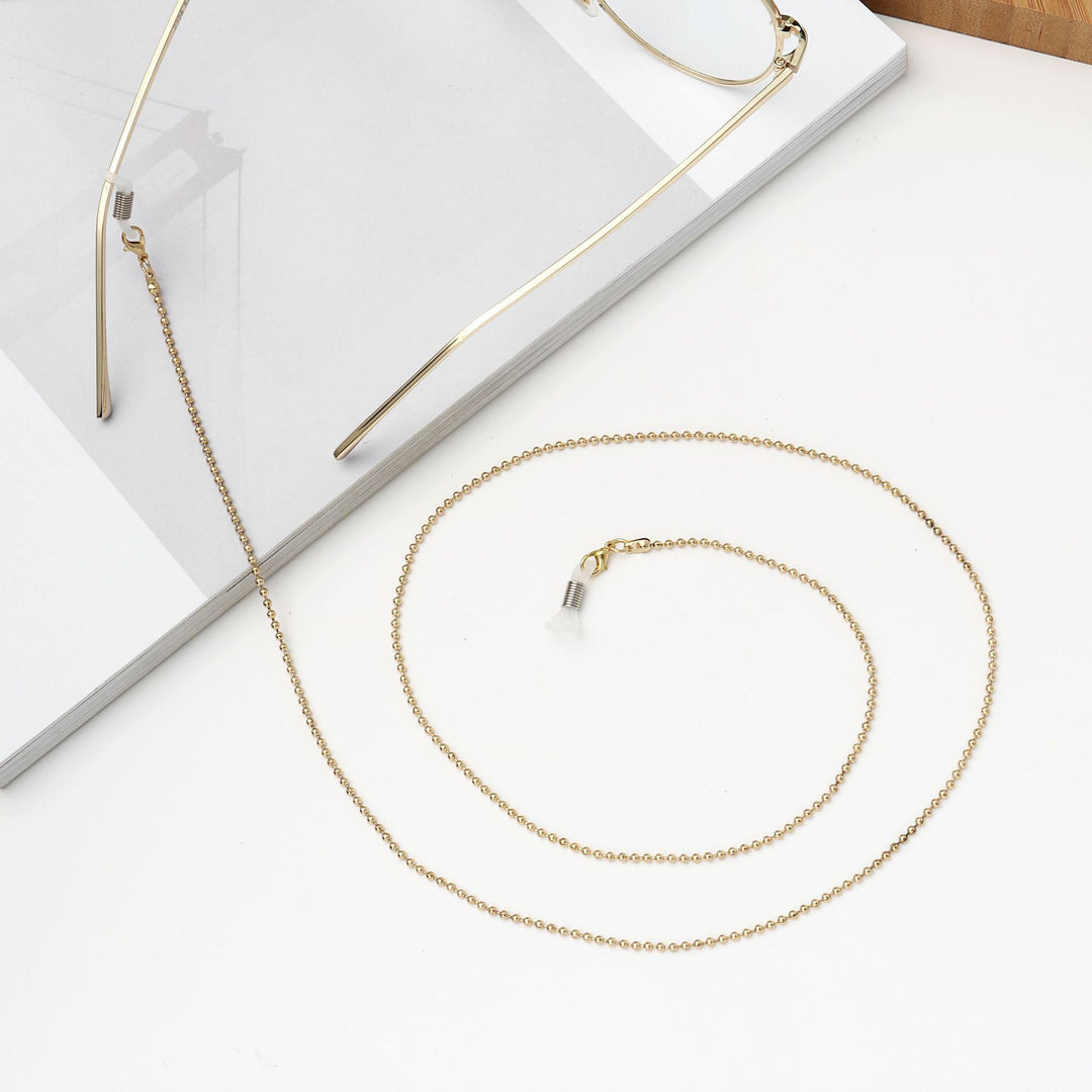 Brillenhalterkette mit Metallkugeln Karnz