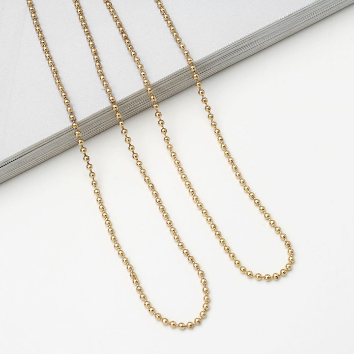 Brillenhalterkette mit Metallkugeln Karnz