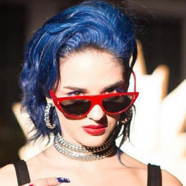 Chic Cat-Eye Sonnenbrille mit erhöhtem Design Karnz