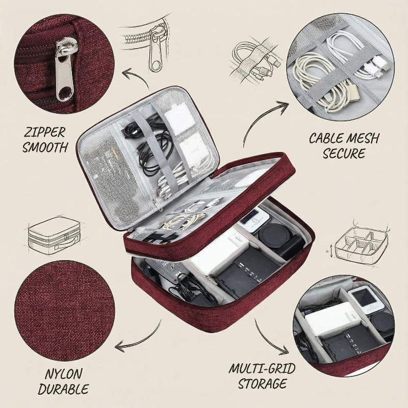 Triple Layer Tech Organizer Karnz