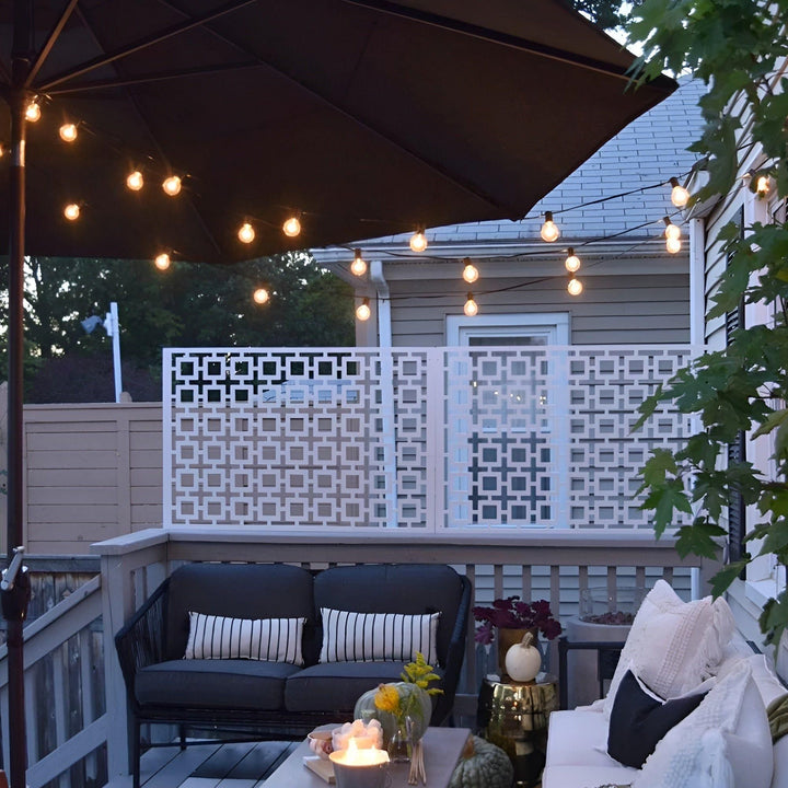 FairyFlicker Lichterketten - Luxuriöse Terrassenbeleuchtung mit wasserdichtem Schutz | Karnz