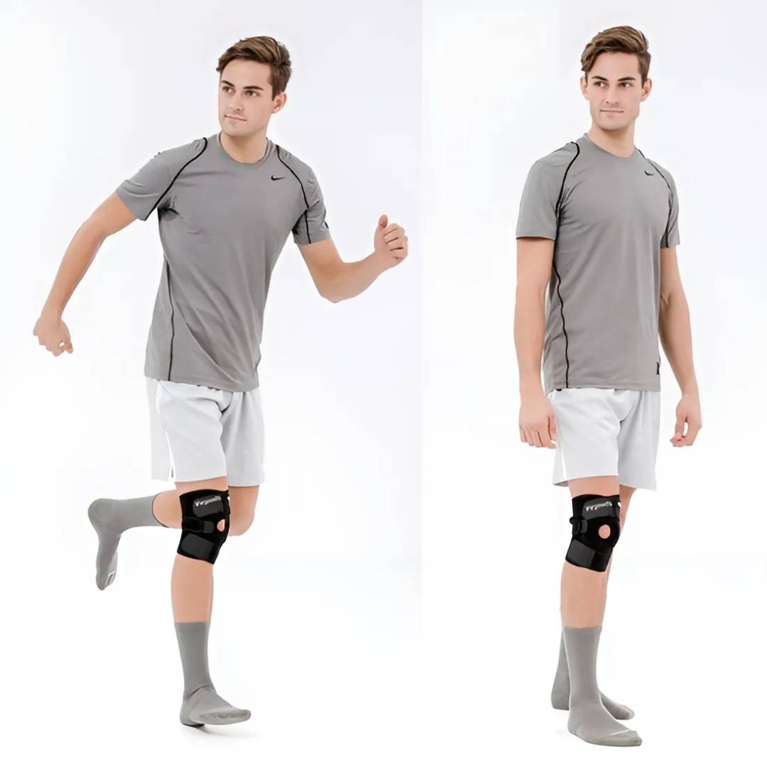 ProFlex Kniebandage mit verstellbarem Druck | zur Schmerzlinderung - Verletzungsrehabilitation - Arthritis und Sports Stabilität Karnz
