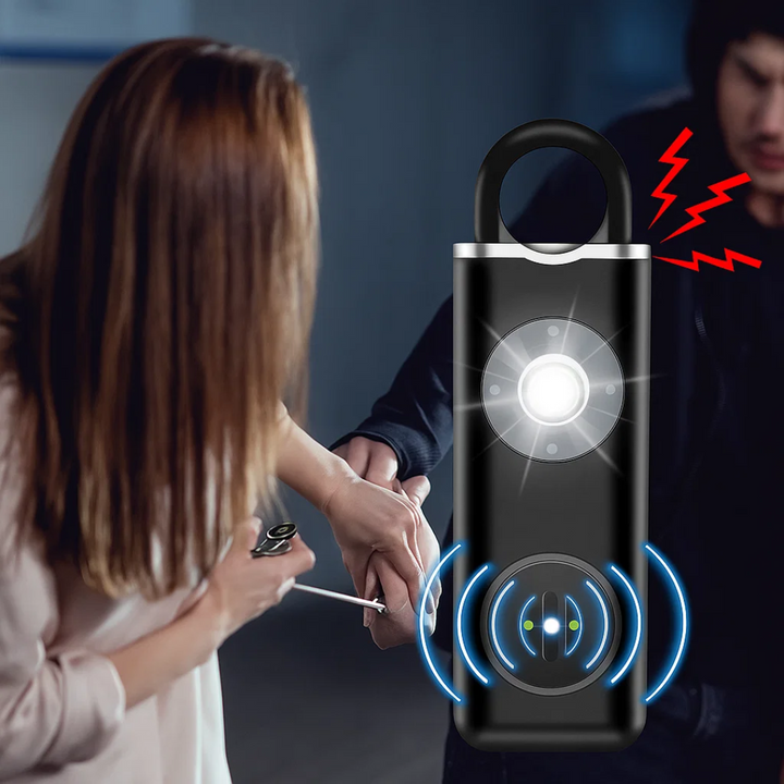 Ultralauter 130 dB Sirene – Kompakt LED Taschenlampe Sicherheitsgerät – Für Nachtschwärmer, Studenten & Pendler Karnz