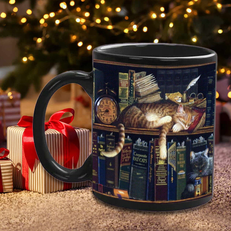 Kat Buch Liebhaber Keramische Kaffeetasse | Karnz