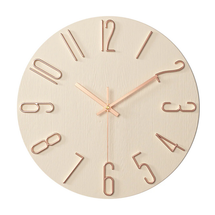 Designer-Wanduhr für das Wohnzimmer mit schlichter Form und Stil