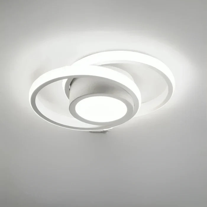 Moderne LED-Deckenleuchte mit doppeltem Ringdesign - Dämmerungsringe | Karnz