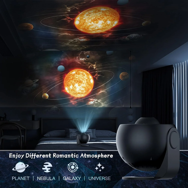 Planetarium-Galaxy-Projector - 360° Rotation for complete room illumination Karnz