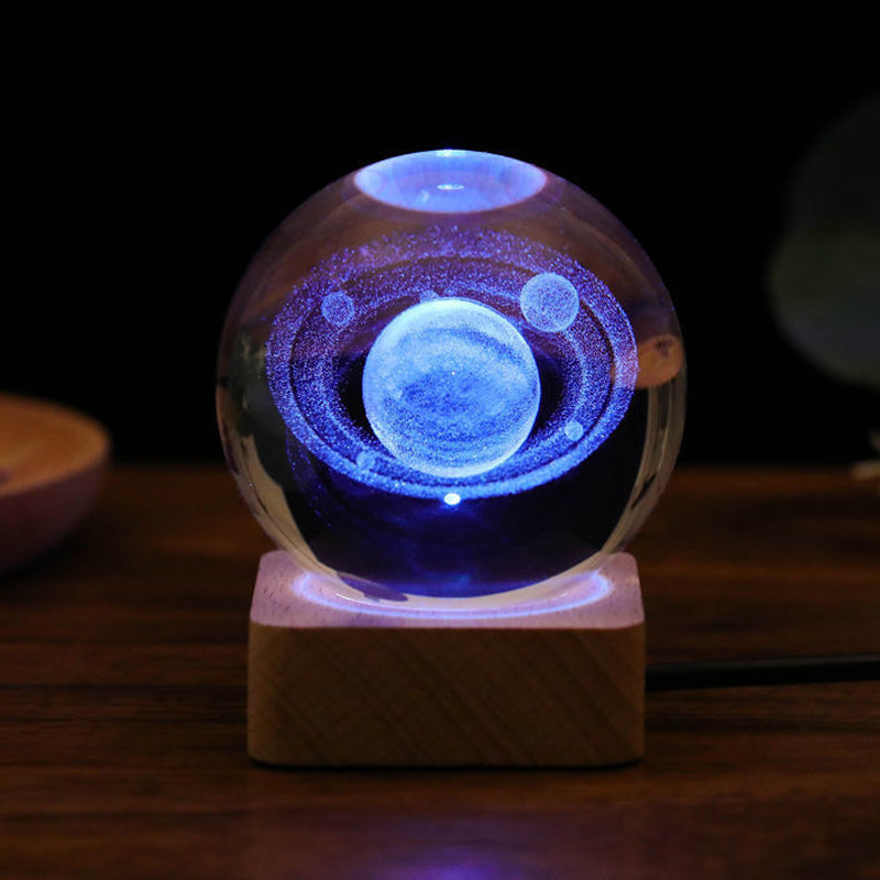 3D Galaxy Kristallkugel Nachtlicht Dekorlampe | Karnz