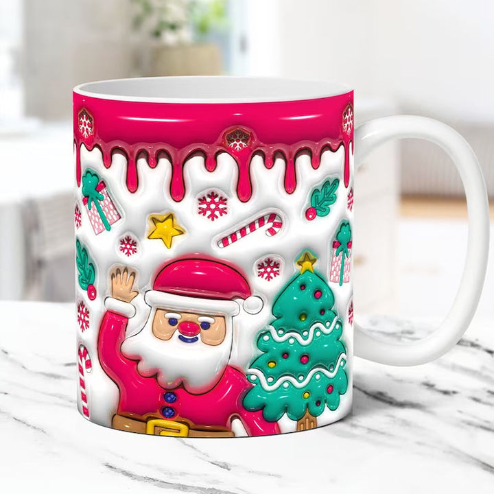 3D Weihnachten Aufgeblasene Tassenhülle | Karnz