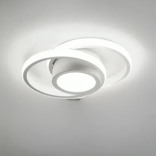 Moderne LED Deckenleuchte mit Doppelringdesign - Dämmerungsringe | Karnz