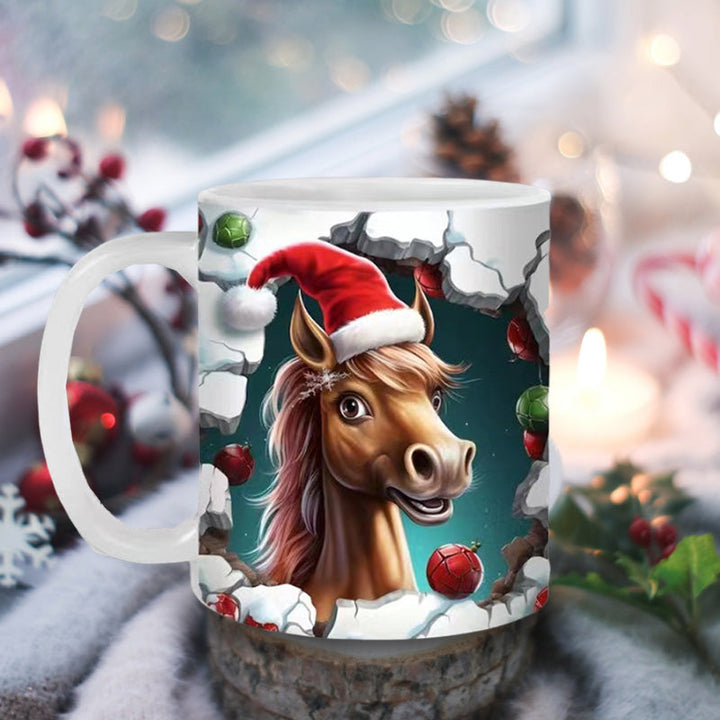 Weihnachts Tiermuster Tasse | Karnz