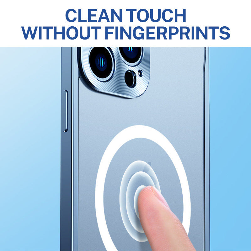 Magnetische Ladehülle mit Metallrahmen für iPhone