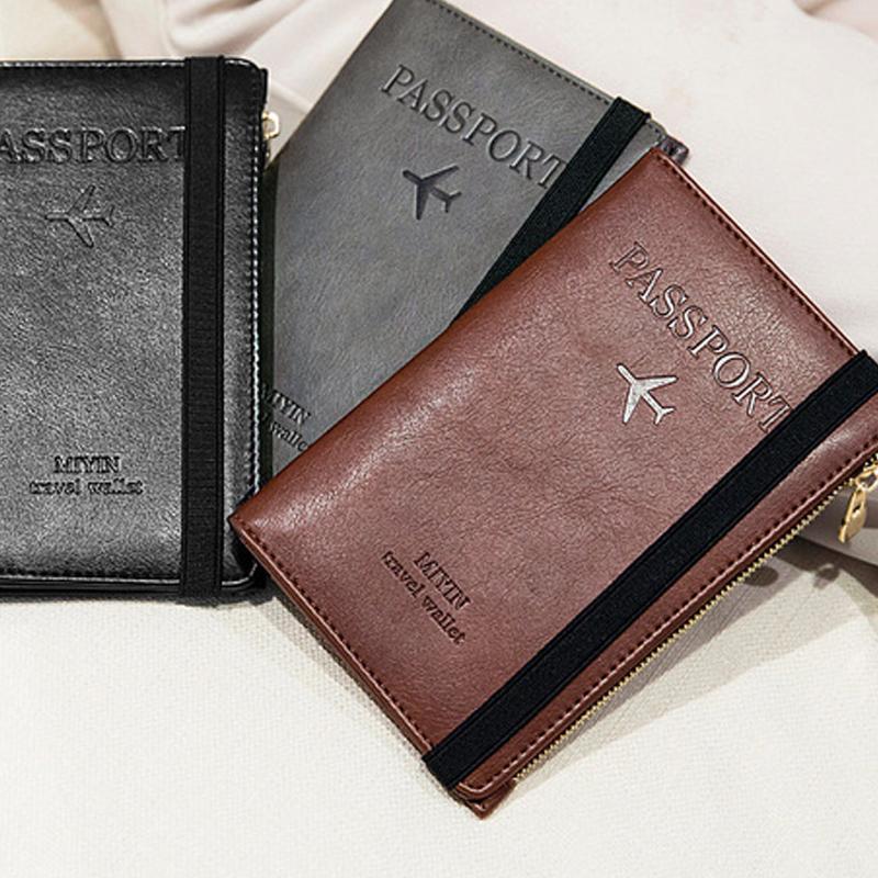 Herren Reisepass-Geldbörse aus Leder mit RFID-Blockierung | Karnz