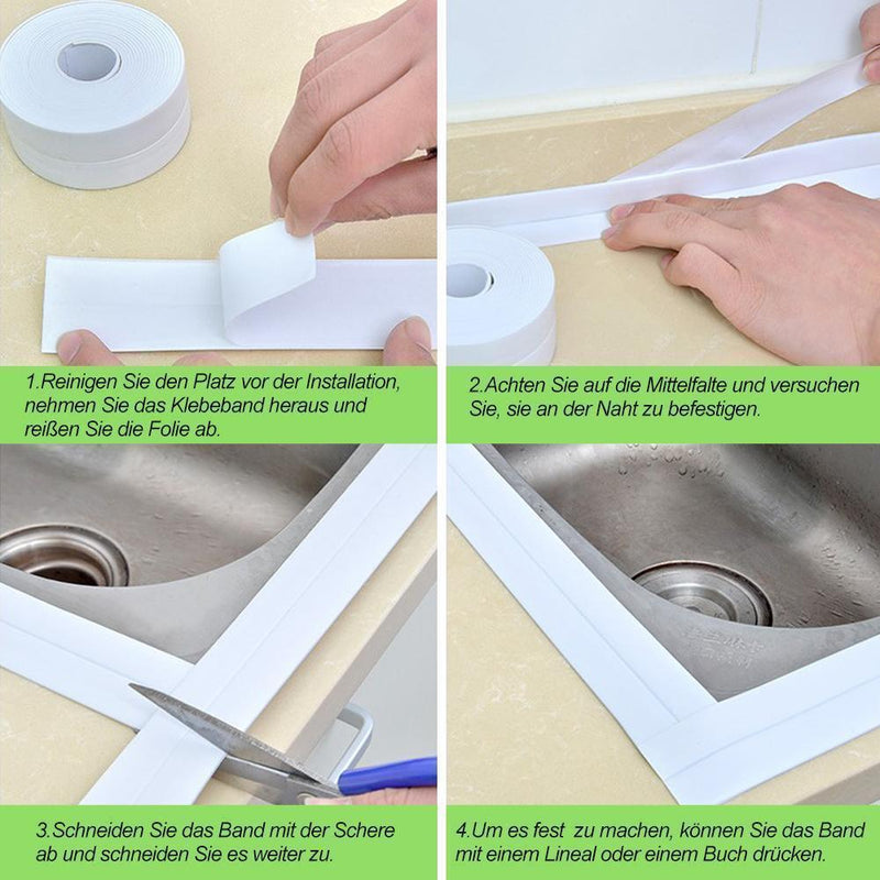 Wasserdichtes Reparaturband für Badewanne/Badezimmer/Küche | Karnz