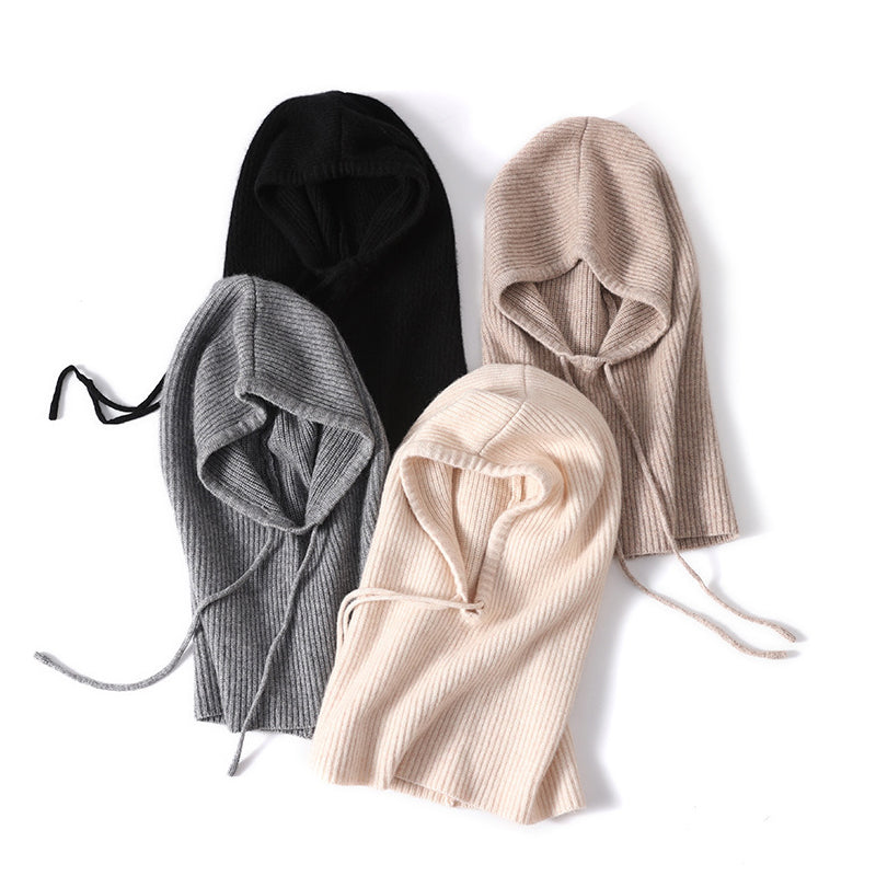 Strickschal, Ohrenschutz, warme Mütze
